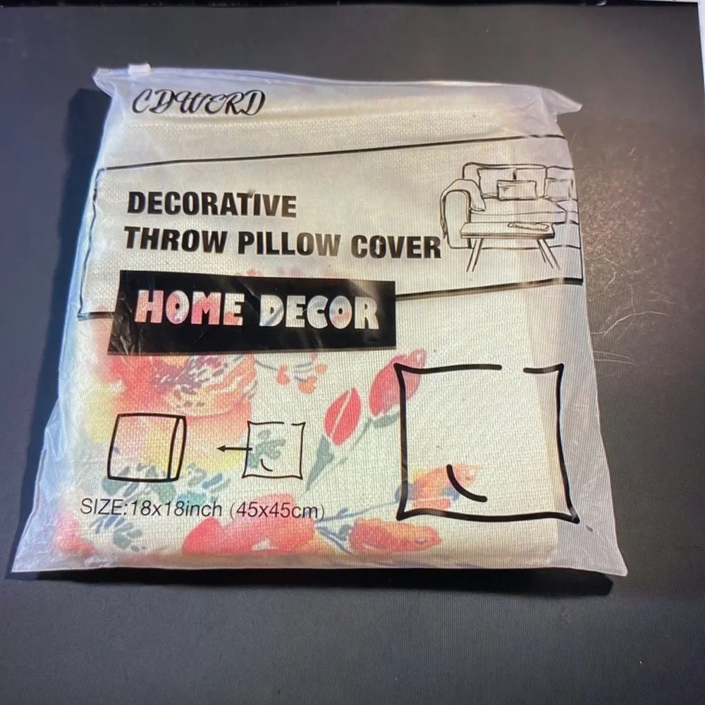 Summer pillow covers 18“ x 18“ set of 4  Farmhouse pillow case